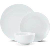 Mikasa 12 Piece 'Chalk' Porcelain Dinner Set, White, Gift Boxed in White