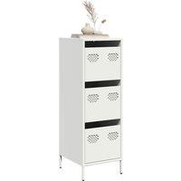Berkfield Home Highboard White 39x35x103.5 cm Steel
