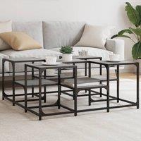 Berkfield Home Coffee Table Grey Sonoma 91x91x40 cm Engineered Wood | Size: 91 x 91 x 40 cm