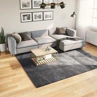 Rug Short Pile Soft and Washable Anthracite 240x240 cm