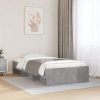 Berkfield Home Bed Frame without Mattress Concrete Grey 75x190cm Engineered Wood | Size: 75x190 cm