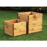 Charles Taylor Trading Open Planter Set in Brown