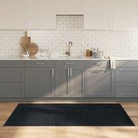 Berkfield Home Rug Rectangular Grey100x200 cm Bamboo in Grey | Size: Medium