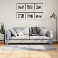 Berkfield Home Shaggy Rug PAMPLONA High Pile Modern Blue 80x150 cm | Size: Medium