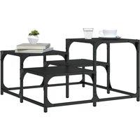 Berkfield Home Coffee Table Black 68x68x40 cm Engineered Wood | Size: 68 x 68 x 40 cm