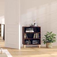 Berkfield Home Sideboard Smoked Oak 57x35x70 cm Engineered Wood in Brown | Size: 57 x 35 x 70 cm
