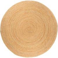 Area Rug Braided Jute 210 cm Round