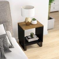 Berkfield Home Coffee Table 40x31x46 cm Solid Wood Mango&Engineered Wood in Brown | Size: 40 x 31 x 46 cm
