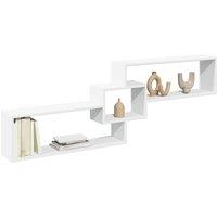 Berkfield Home Wall Cabinet 158x18x53 cm White Engineered Wood | Size: 158 x 18 x 53 cm