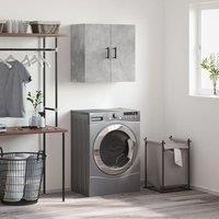 Berkfield Home Wall Cabinet Concrete Grey 60x31x60 cm Engineered Wood | Size: 60 x 31 x 60 cm