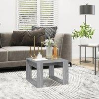 Berkfield Home Side Table Grey Sonoma 50x50x35 cm Engineered Wood | Size: 50 x 50 x 35 cm