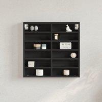 Berkfield Home Vitrine Cabinet Black 60x8.5x58 cm Engineered Wood