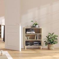 Berkfield Home Sideboard Sonoma Oak 57x35x70 cm Engineered Wood in Brown | Size: 57 x 35 x 70 cm