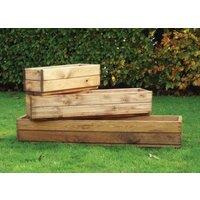 Charles Taylor Trading Solid Wood Window Box Set in Brown