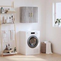 Berkfield Home Wall Cabinet Grey Sonoma 60x31x60 cm Engineered Wood | Size: 60 x 31 x 60 cm