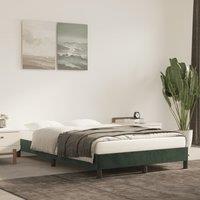 Bed Frame without Mattress Dark Green 120x190 cm Small Double Velvet
