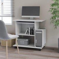 Berkfield Home Computer Desk White 80x50x75 cm Engineered Wood | Size: 80 x 50 x 75 cm