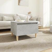 Side Table Concrete Grey 50x46x35 cm Engineered Wood