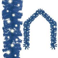 Berkfield Home Christmas Garland with LED Lights 10 m Blue