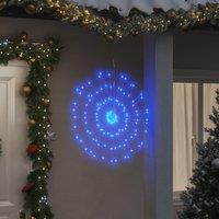 Berkfield Home Christmas Starburst Lights 140 LEDs 4 pcs Blue 17 cm