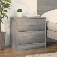 Berkfield Home Bedside Cabinet Grey Sonoma 40x30x40 cm Engineered Wood | Size: 40 x 30 x 40 cm