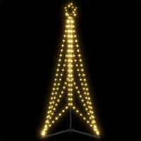 Berkfield Home Christmas Tree Light 363 LEDs Warm White 182 cm