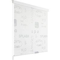 Berkfield Home Shower Roller Blind 100x240 cm Splash in Grey