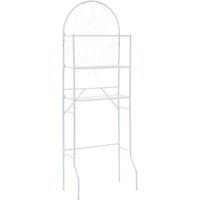 Berkfield Home Toilet Rack White 60x33x174 cm | Size: 60 x 33 x 174 cm