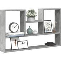 Berkfield Home Wall Shelf Concrete Grey 99x15x60 cm Engineered Wood | Size: 99 x 15 x 60 cm