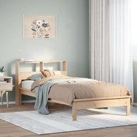 Bookcase Bed without Mattress 75x190 cm Small Single Solid Wood Pine