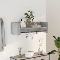 Berkfield Home Wall Shelf Concrete Grey 100x35x30.5 cm Engineered Wood