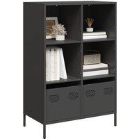 Berkfield Home Highboard Black 68x39x103.5 cm Steel in Black