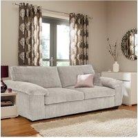 SquareBoxx Capri Jumbo Cord Sofa, 3 Seater in Cream
