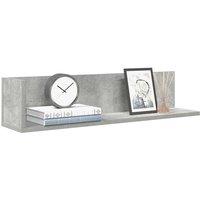 Berkfield Home Wall Shelves 2 pcs Concrete Grey 75x16.5x16.5 cm Engineered Wood