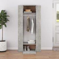 Berkfield Home Hallway Cabinets 2 pcs Concrete Grey Engineered Wood