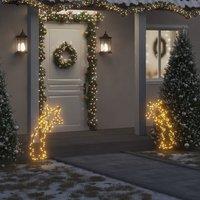 Berkfield Home Christmas Light Decoration with Spikes Meteor 115 LEDs 89 cm in Black