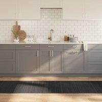 Berkfield Home Rug Rectangular Grey70x500 cm Bamboo in Grey | Size: Medium