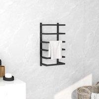 Berkfield Home Towel Rack Black 24x12x48 cm Steel | Size: 24 x 12 x 48 cm