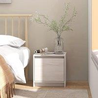 Berkfield Home Bedside Cabinet White 40x30.5x40 cm Solid Pinewood