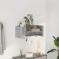 Berkfield Home Wall Shelf Grey Sonoma 70.5x35x30.5 cm Engineered Wood