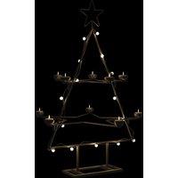 Berkfield Home Metal Christmas Tree for Decoration Black 75 cm