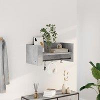 Berkfield Home Wall Shelf Concrete Grey 70.5x35x30.5 cm Engineered Wood