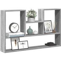 Berkfield Home Wall Shelf Grey Sonoma 99x15x60 cm Engineered Wood | Size: 99 x 15 x 60 cm