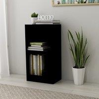 Berkfield Home Bookshelf Black 40x24x75 cm Engineered Wood | Size: 40 x 24 x 75 cm