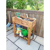 Charles Taylor Trading Chesterfield Raised Planting Trug Large in Brown