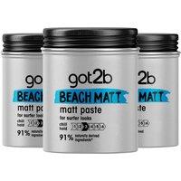 got2b Women's Beach Matt Texturizing 'Paste' 3x100ml in Grey