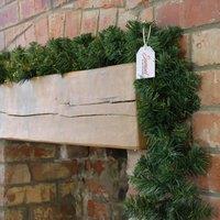 Samuel Alexander 2 Pack 270cm (9ft) x 20cm Imperial Pine Christmas Garland Decoration Plain Green | Size: 270 cm (9ft) x 20 cm