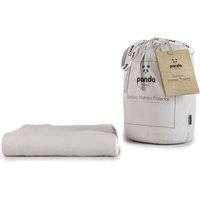 Panda London Bamboo Mattress Protector in White | Size: Emperor