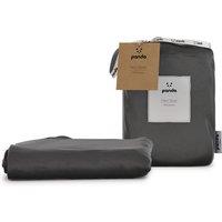 Panda London 100% Bamboo Bedding Fitted Sheet in Dark Grey | Size: EU Double