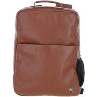 Brampton London 'Explorer' Real Leather Backpack in Tan
